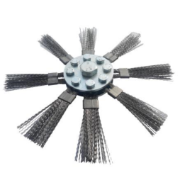 ZESTAW LANCA DO CZYSZCZENIA KOMINA NA WIERTARKĘ 5M + 3 GŁOWICE (8)