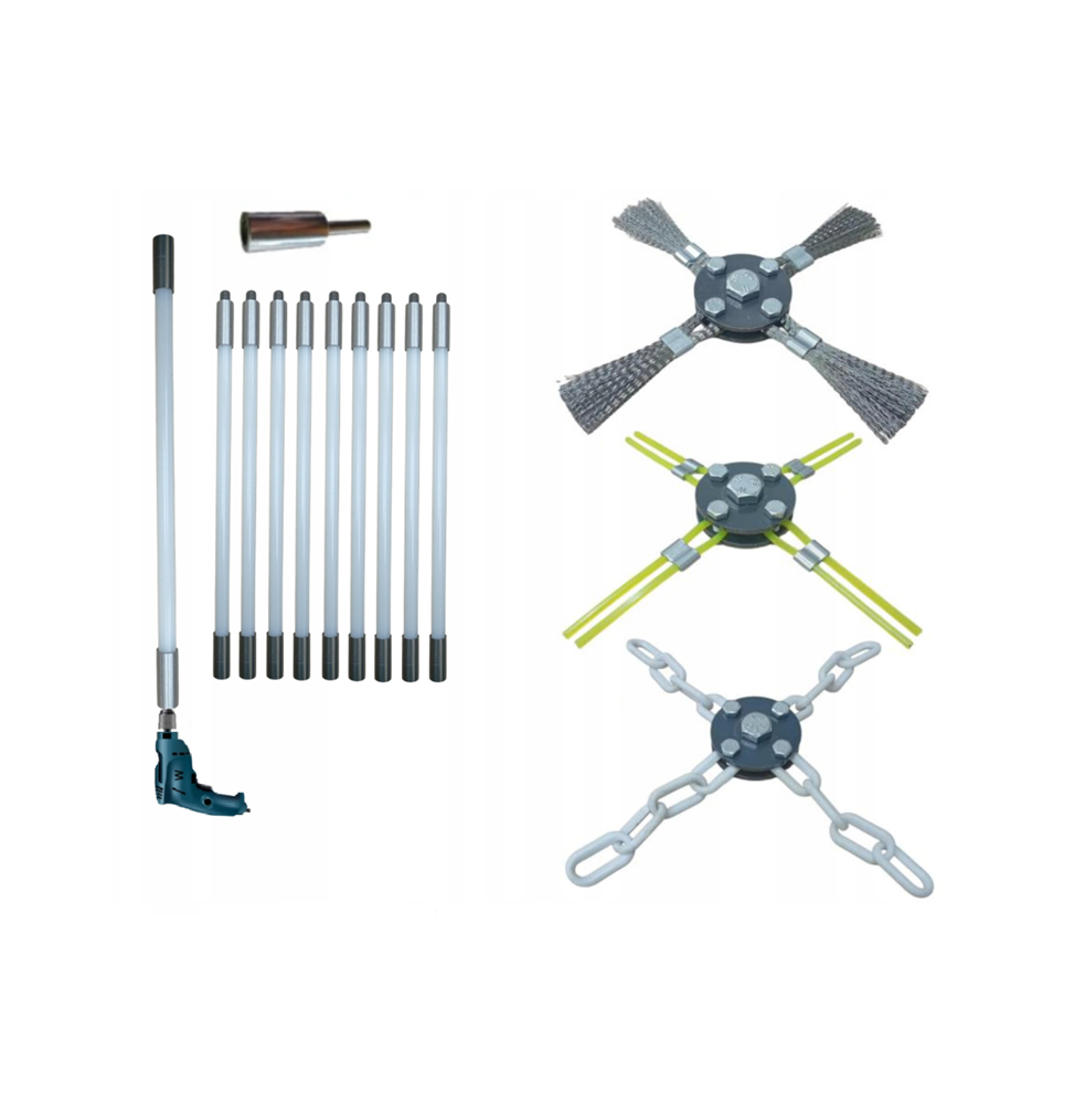ZESTAW 9 METROWY DO KOMINÓW KWASOODPORNY I NIERDZEWNYCH DO MECHANICZNEGO CZYSZCZENIA KOMINA OD DOŁU (4)