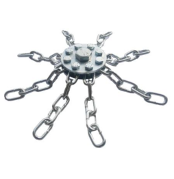 ZESTAW DO MECHANICZNEGO CZYSZCZENIA KOMINA OD DOŁU 5M + 1 GŁOWICA ŁAŃCUCHOWA (8)