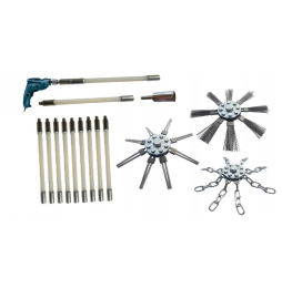 ZESTAW 12,6M. DO CZYSZCZENIA KOMINA OD DOŁU NA...