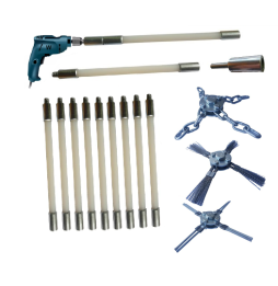 ZESTAW 12,6M. DO CZYSZCZENIA KOMINA OD DOŁU NA...