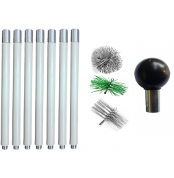 ZESTAW DO CZYSZCZENIA KOMINA OD DOŁU 9,8M 3...