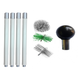 ZESTAW DO CZYSZCZENIA KOMINA OD DOŁU 5,6M 3...