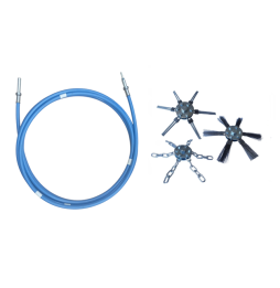 ZESTAW LANCA DO CZYSZCZENIA KOMINA NA WIERTARKĘ...